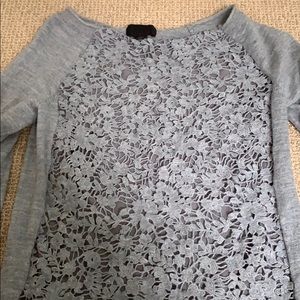 J CREW LACE SWEATER